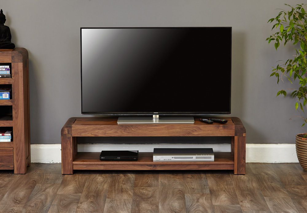 Shiro Walnut Low TV Cabinet