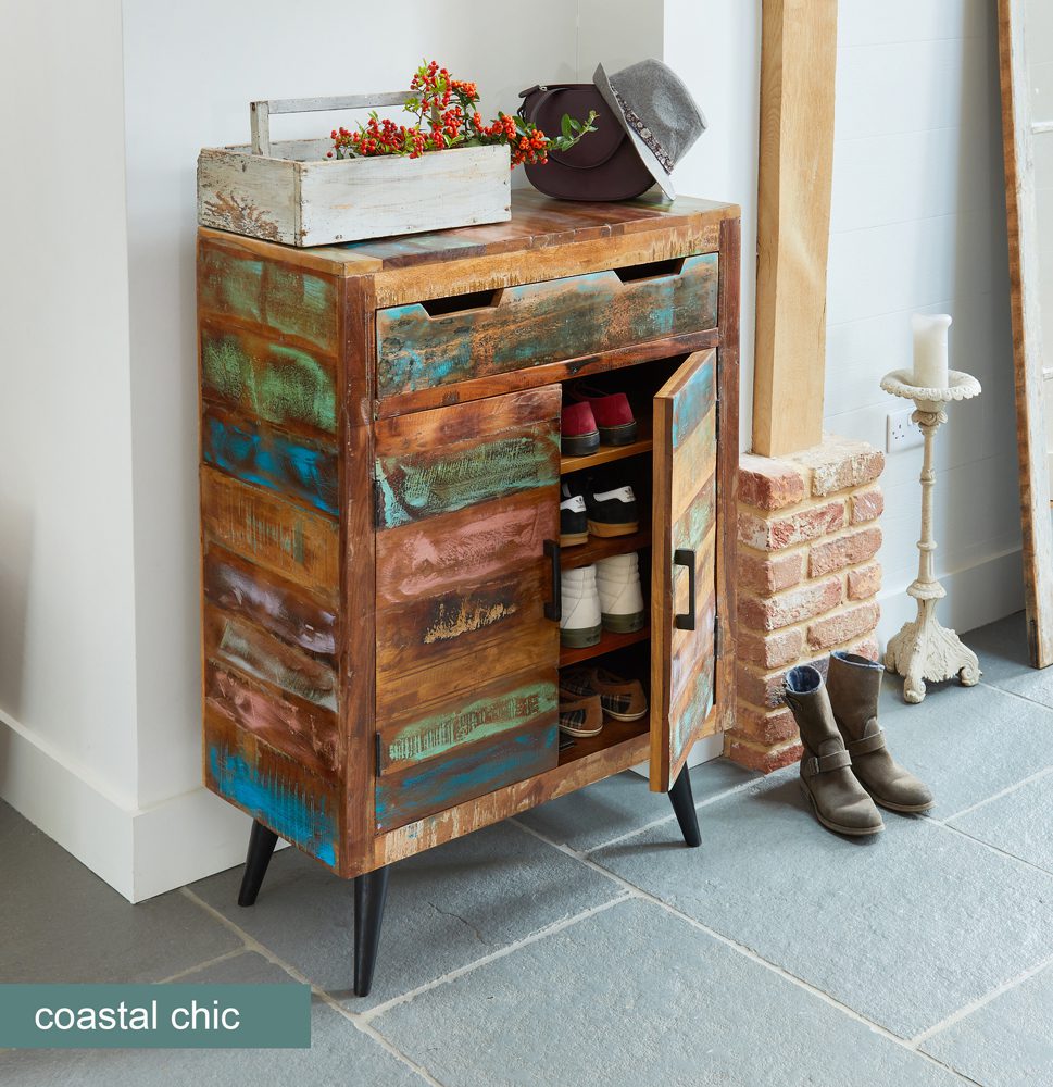 Coastal Chic Shoe Cupboard