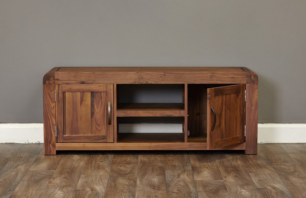 Shiro Walnut Widescreen Television Cabinet