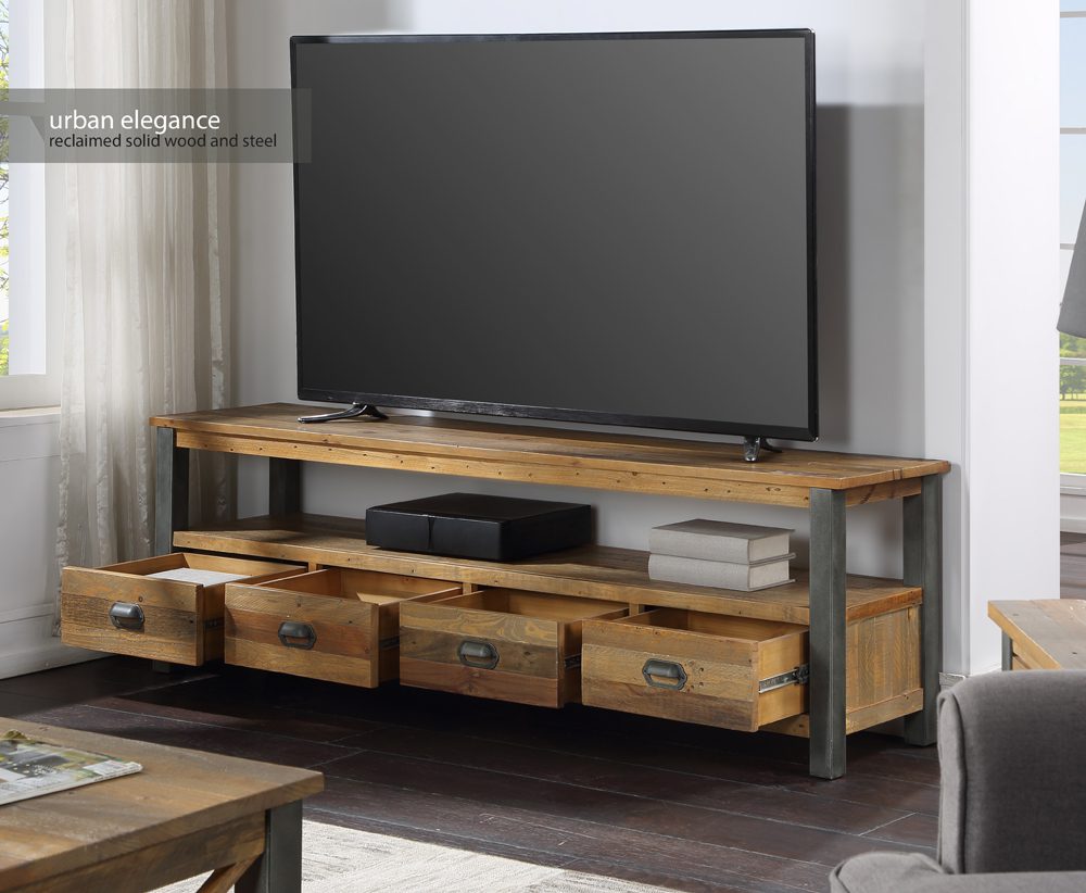 Urban Elegance – Reclaimed Extra Large Widescreen TV unit