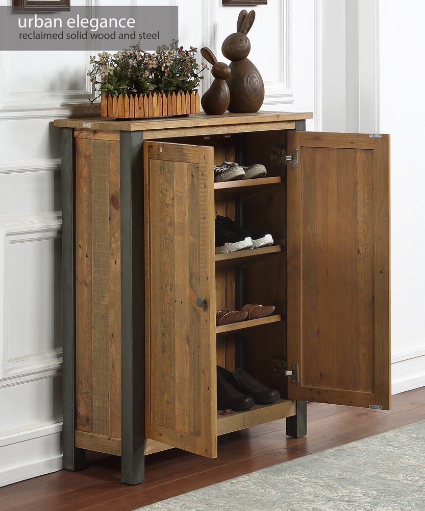 Urban Elegance – Reclaimed Small Shoe Storage Cupboard