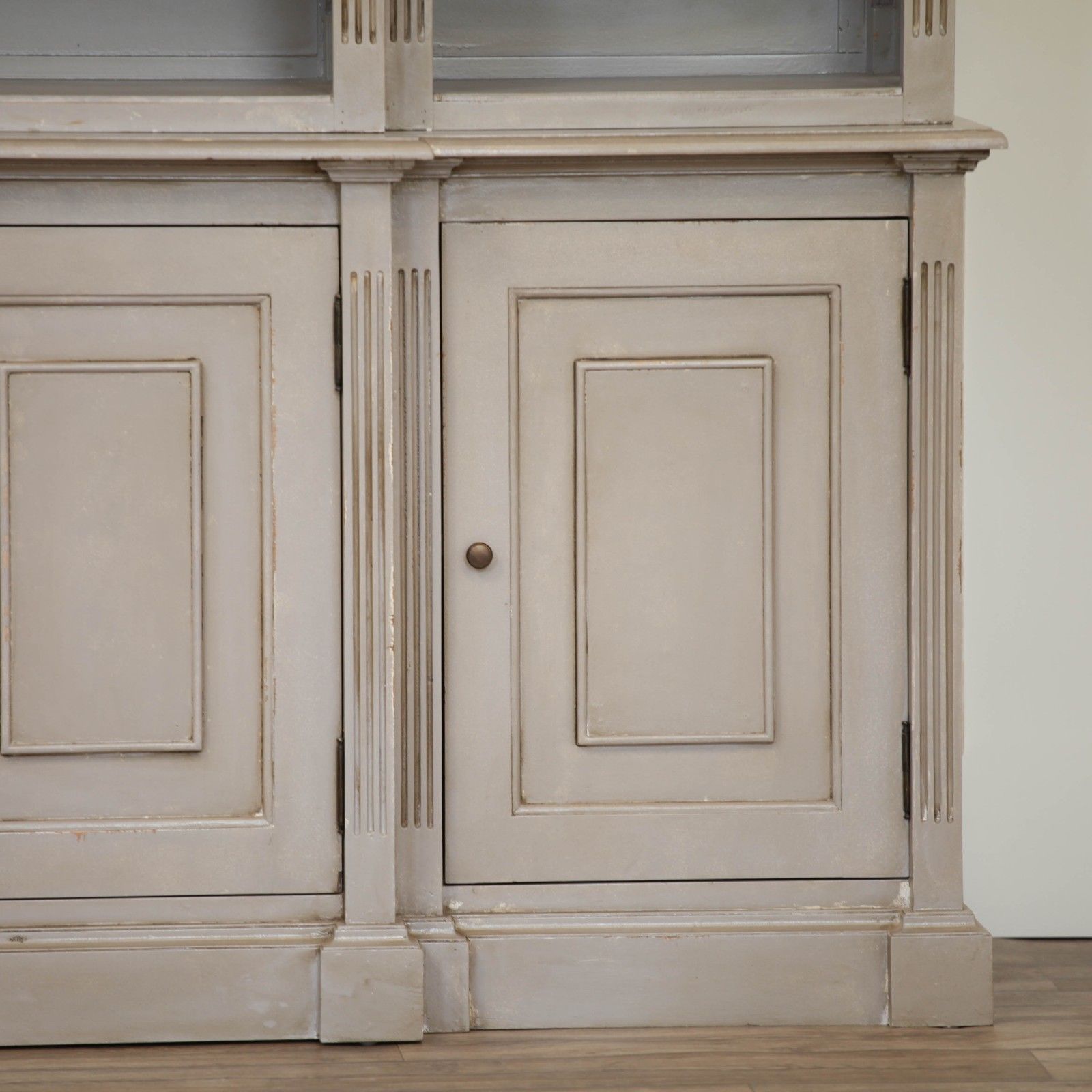 Distressed Bookcase Display Cabinet