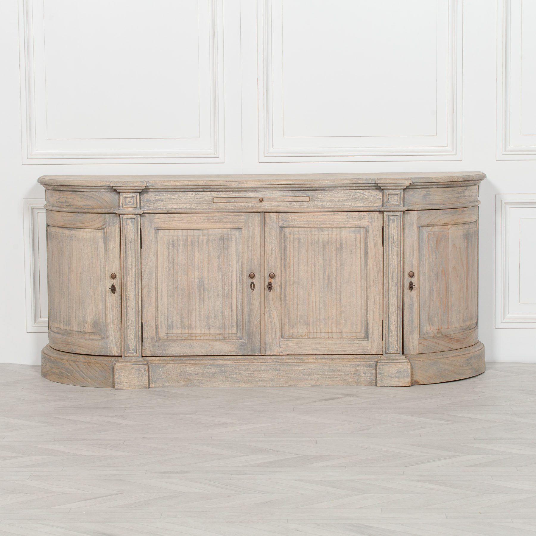 Rustic Wooden Large Buffet Sideboard