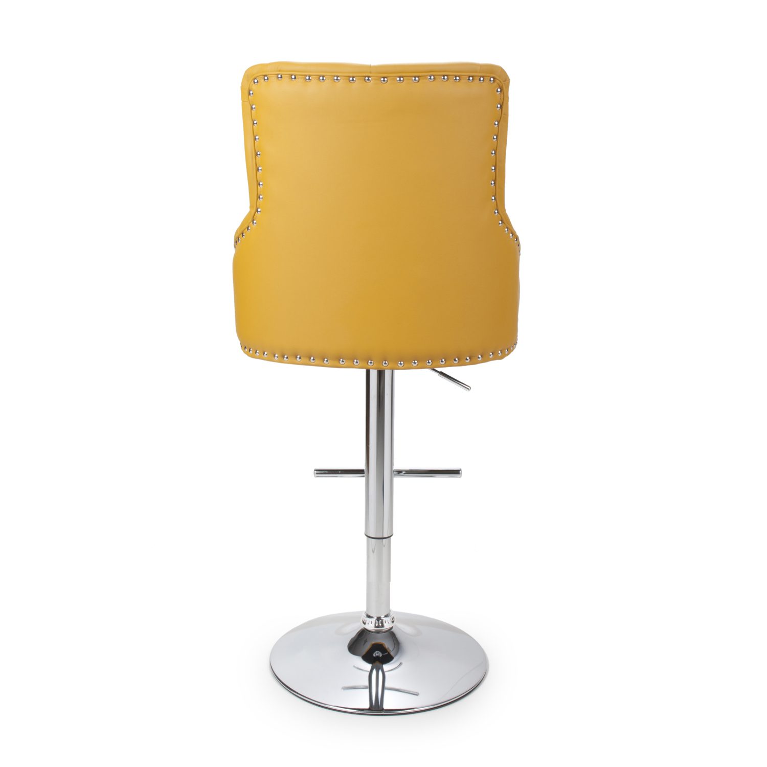 Rocco Leather Effect Yellow Office Chair