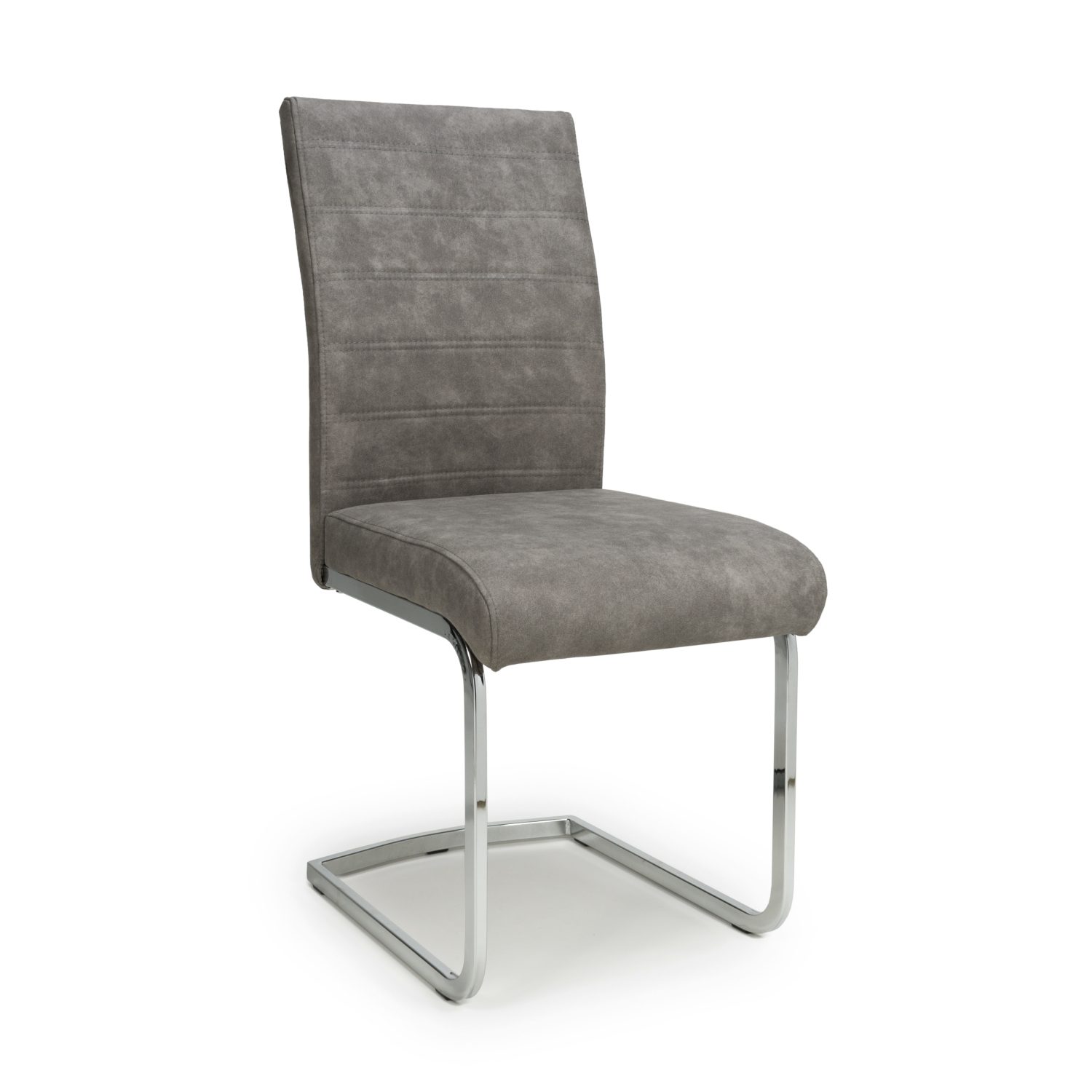 Callisto Suede Effect Dark Grey Dining Chair