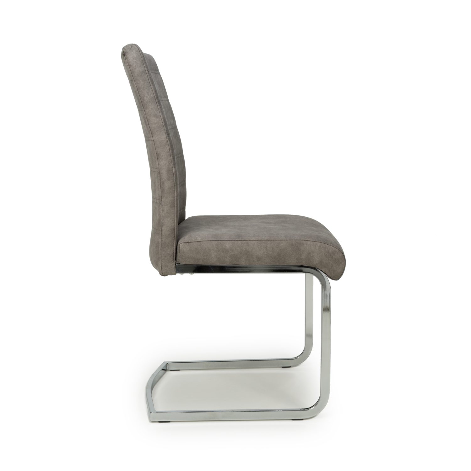 Callisto Suede Effect Dark Grey Dining Chair