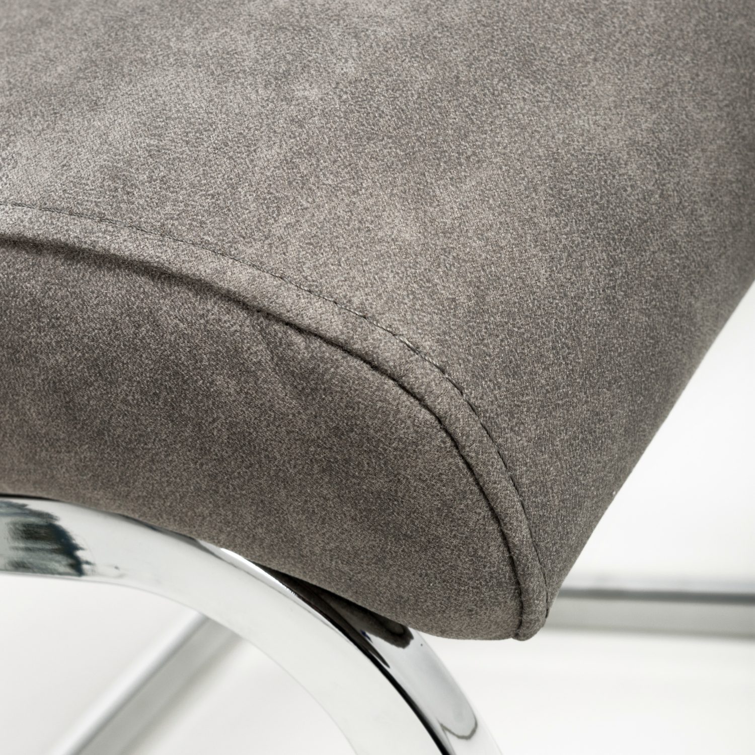 Callisto Suede Effect Dark Grey Dining Chair