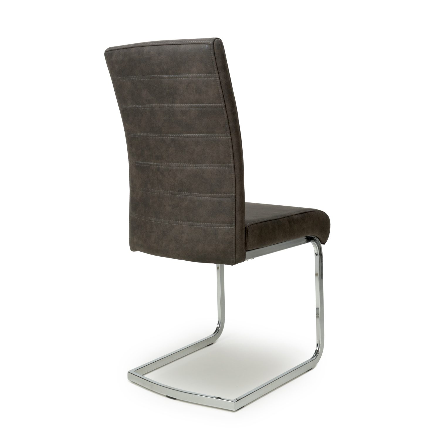 Callisto Suede Effect Dark Grey Dining Chair