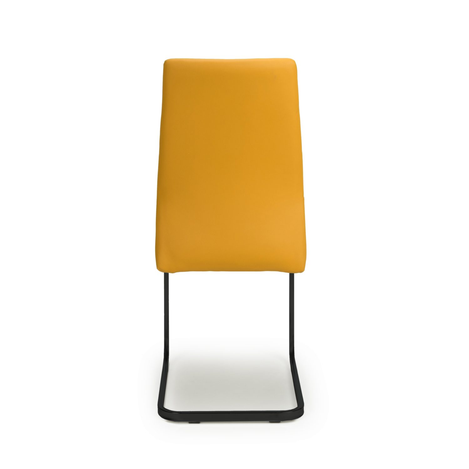 Cordoba Leather Effect Yellow Dining Chair