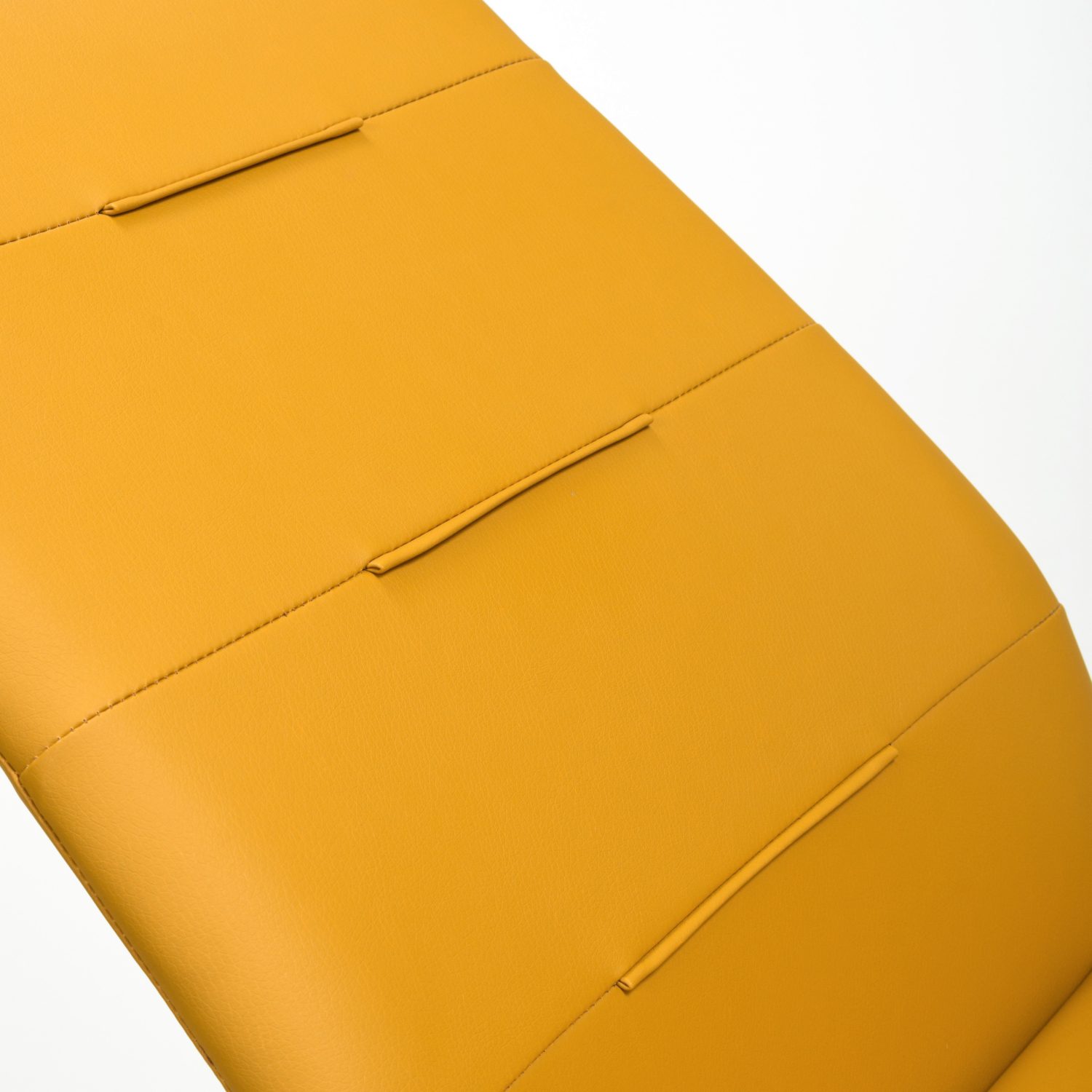 Cordoba Leather Effect Yellow Dining Chair