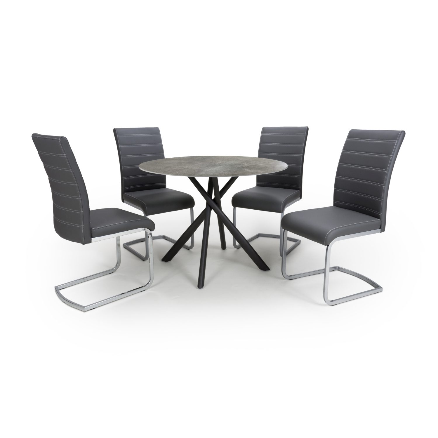 Avesta Grey Round Dining Table