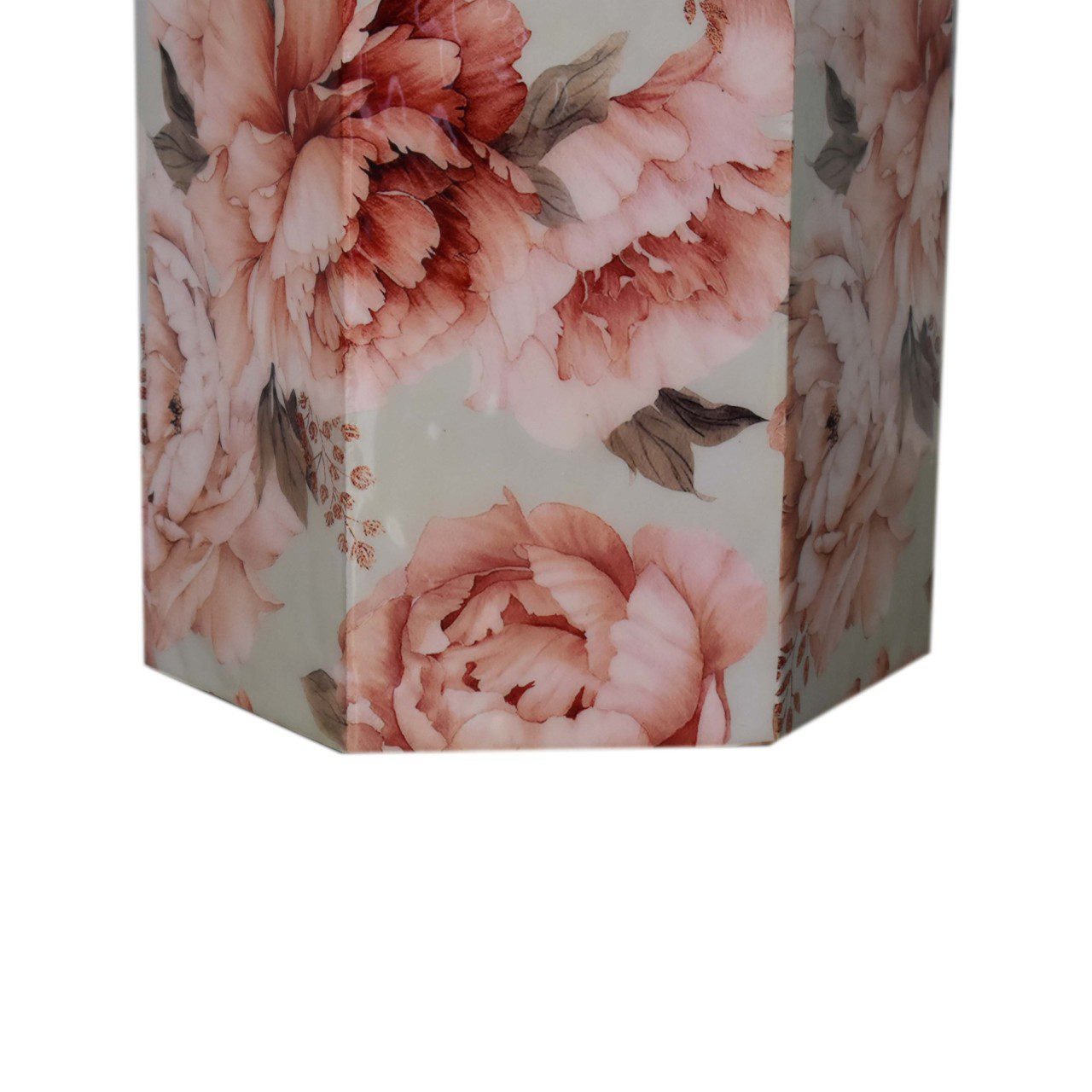 Hexagonal Pink Floral Umbrella Stand
