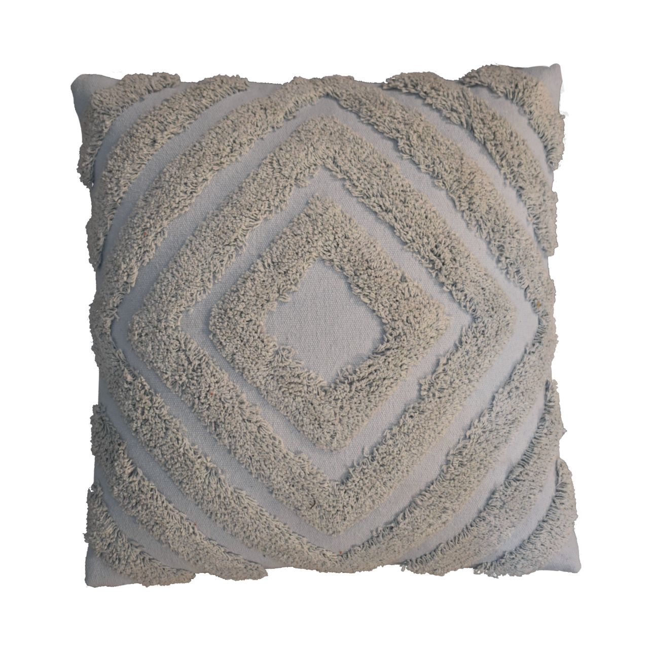 Grey Diamond Cushion Set of 2