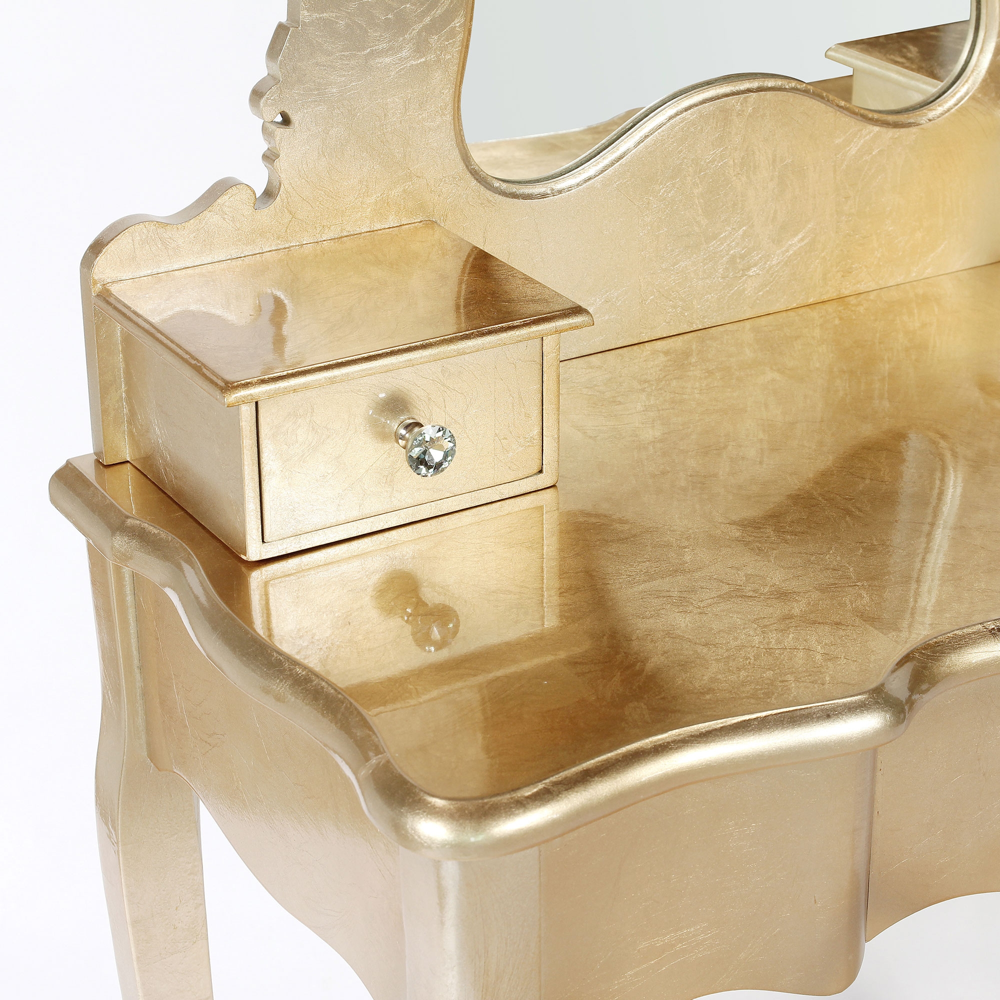 The Alchemist Dressing Table Set – Gold Gilt Leaf