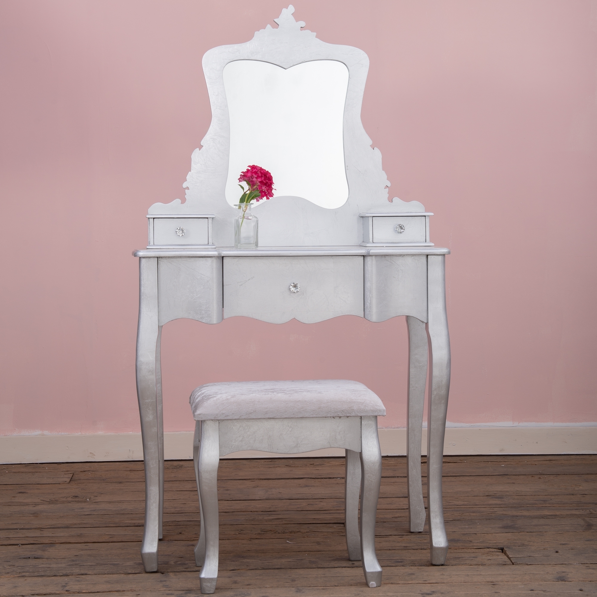 The Alchemist Dressing Table Set – Silver Gilt Leaf