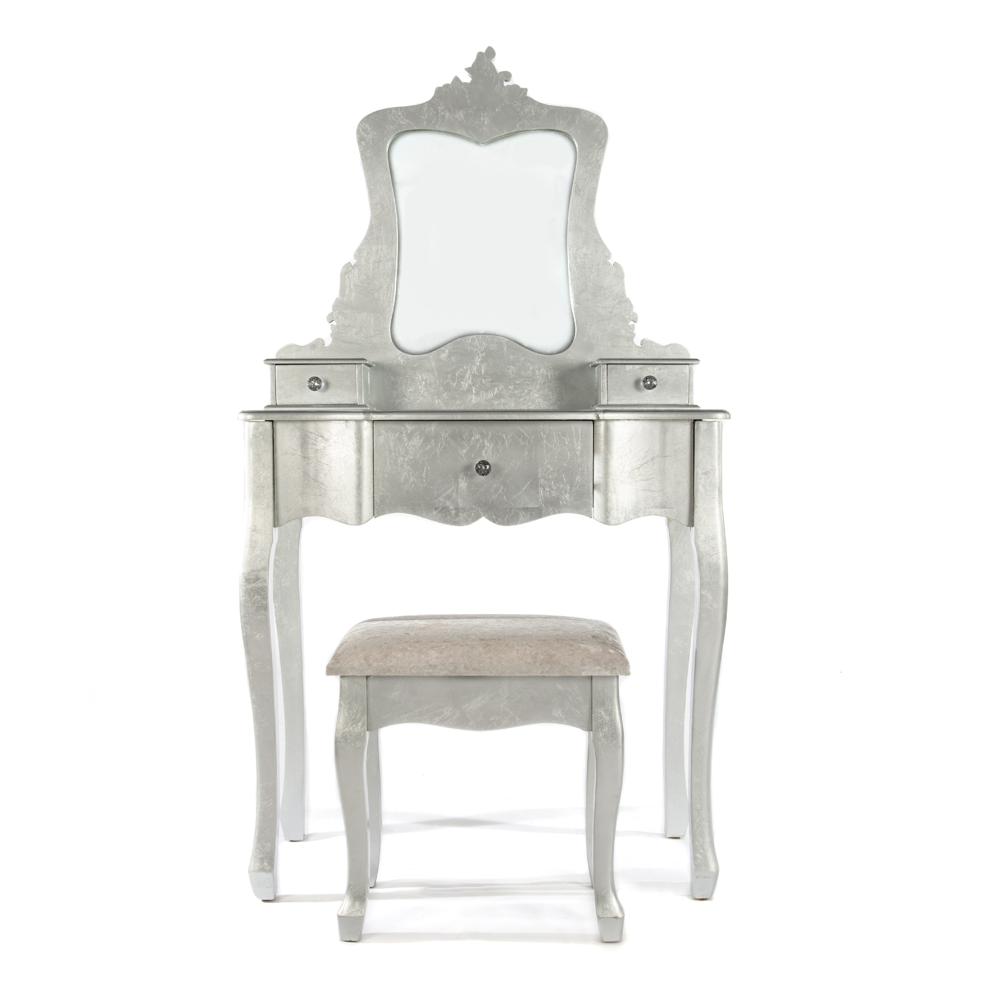 The Alchemist Dressing Table Set – Silver Gilt Leaf