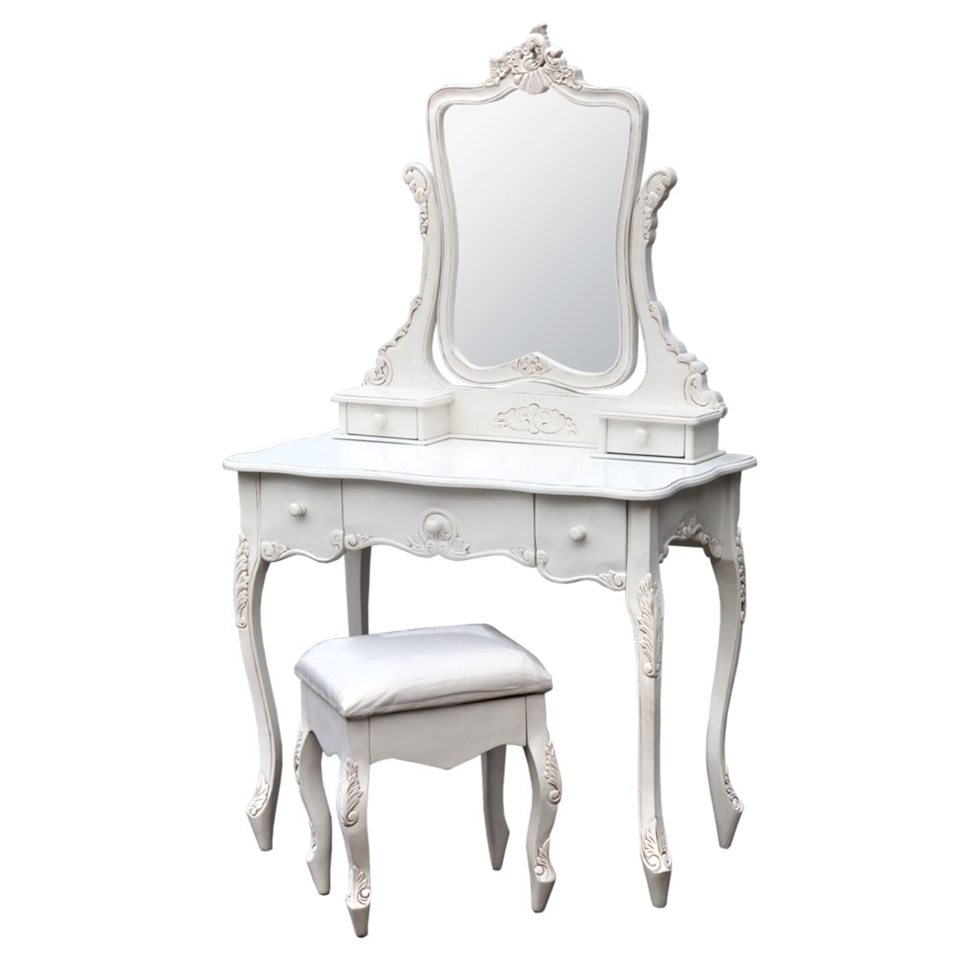 Dressing Table Set – White