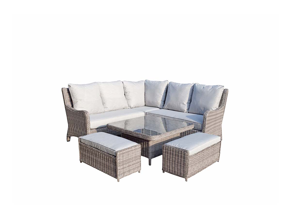 Alexandra corner dining sofa with lift dining table