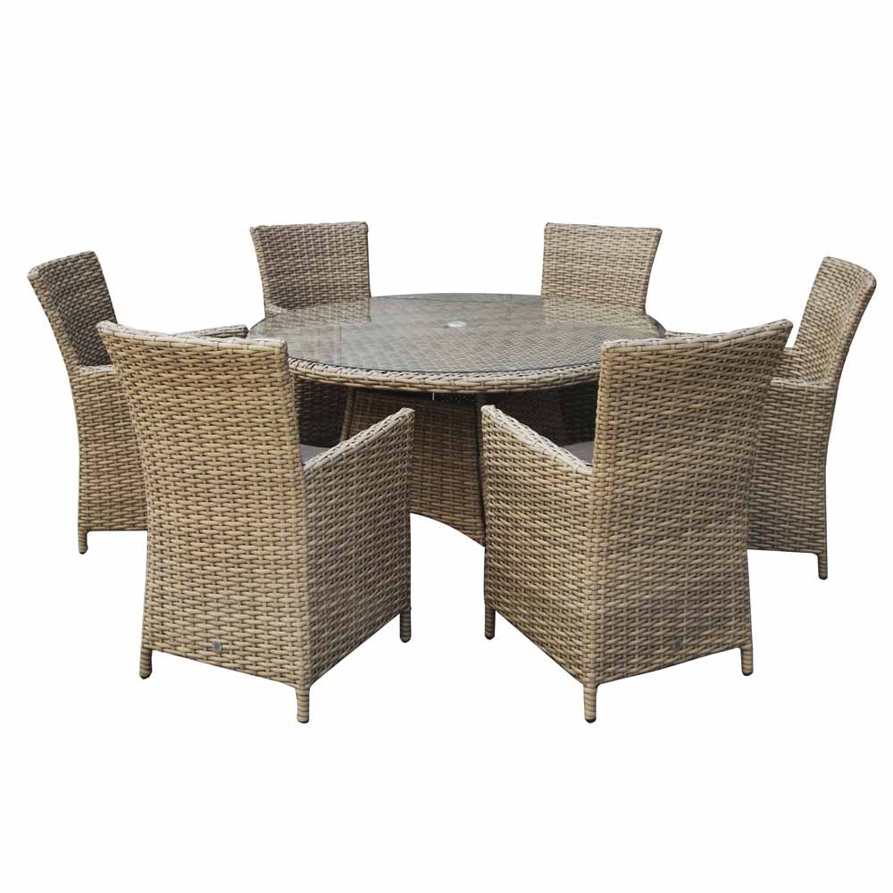 1 TABLE + 6 HIGH BACK DINING CHAIR