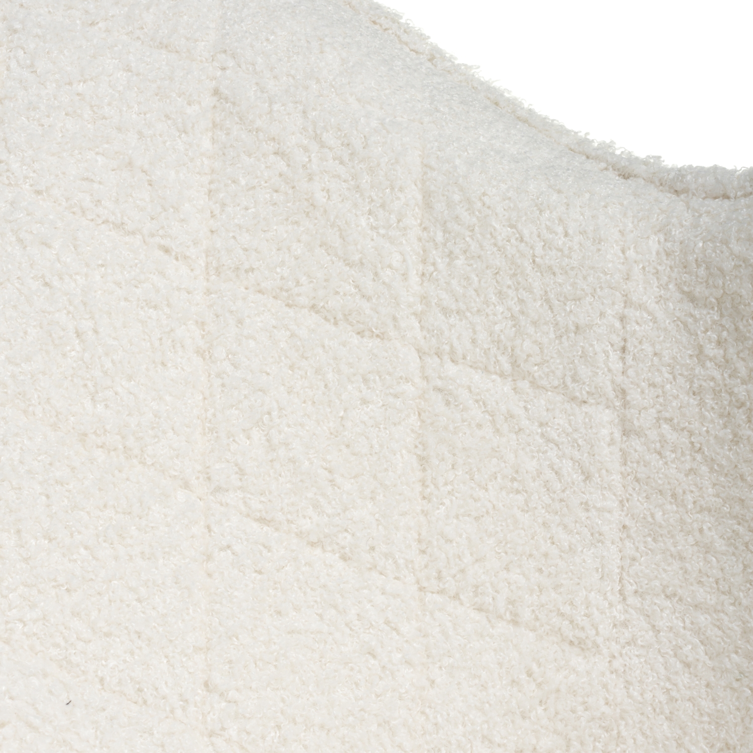 Lincoln Swivel Boucle White Dining Chair