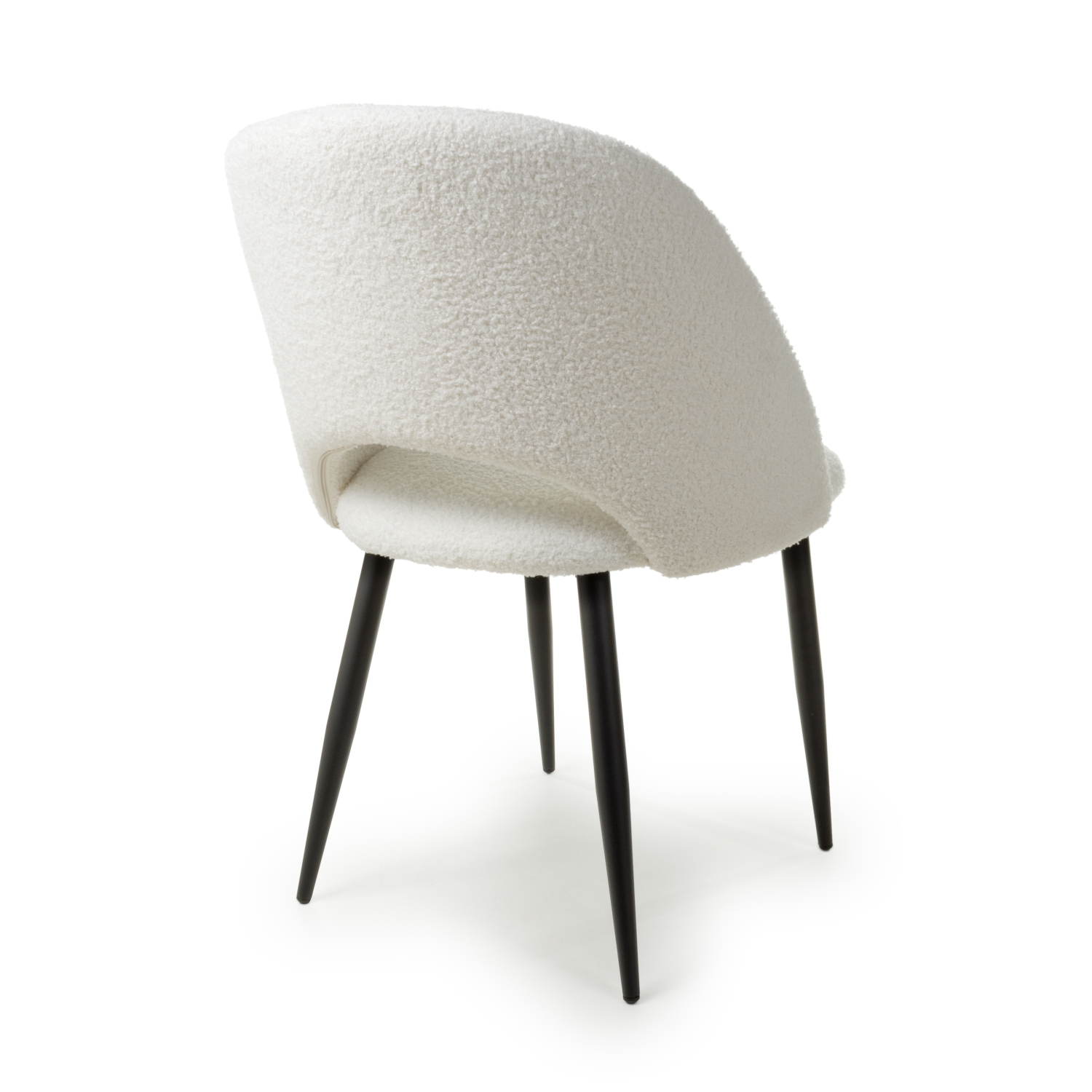 Atlanta Boucle White Dining Chair