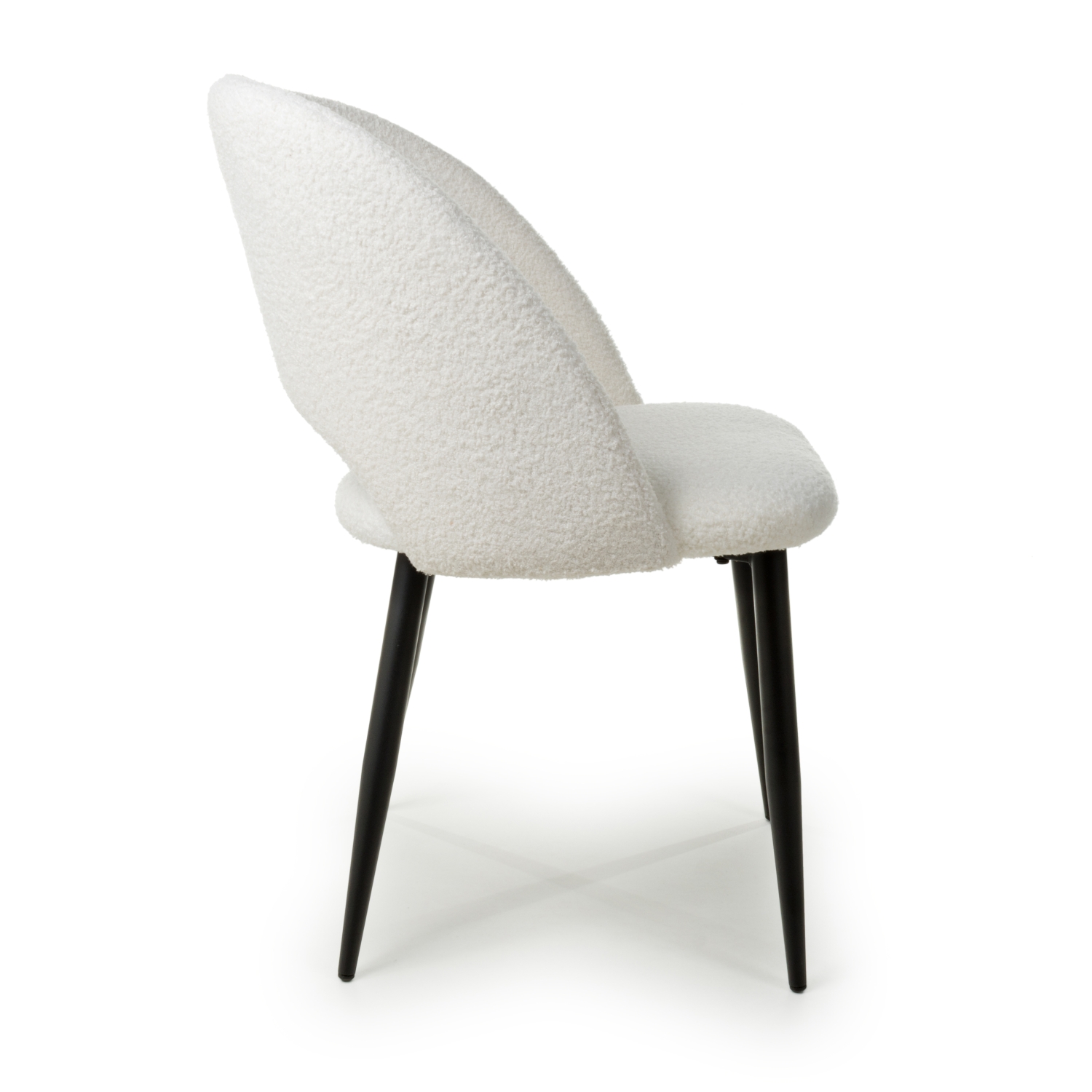 Atlanta Boucle White Dining Chair