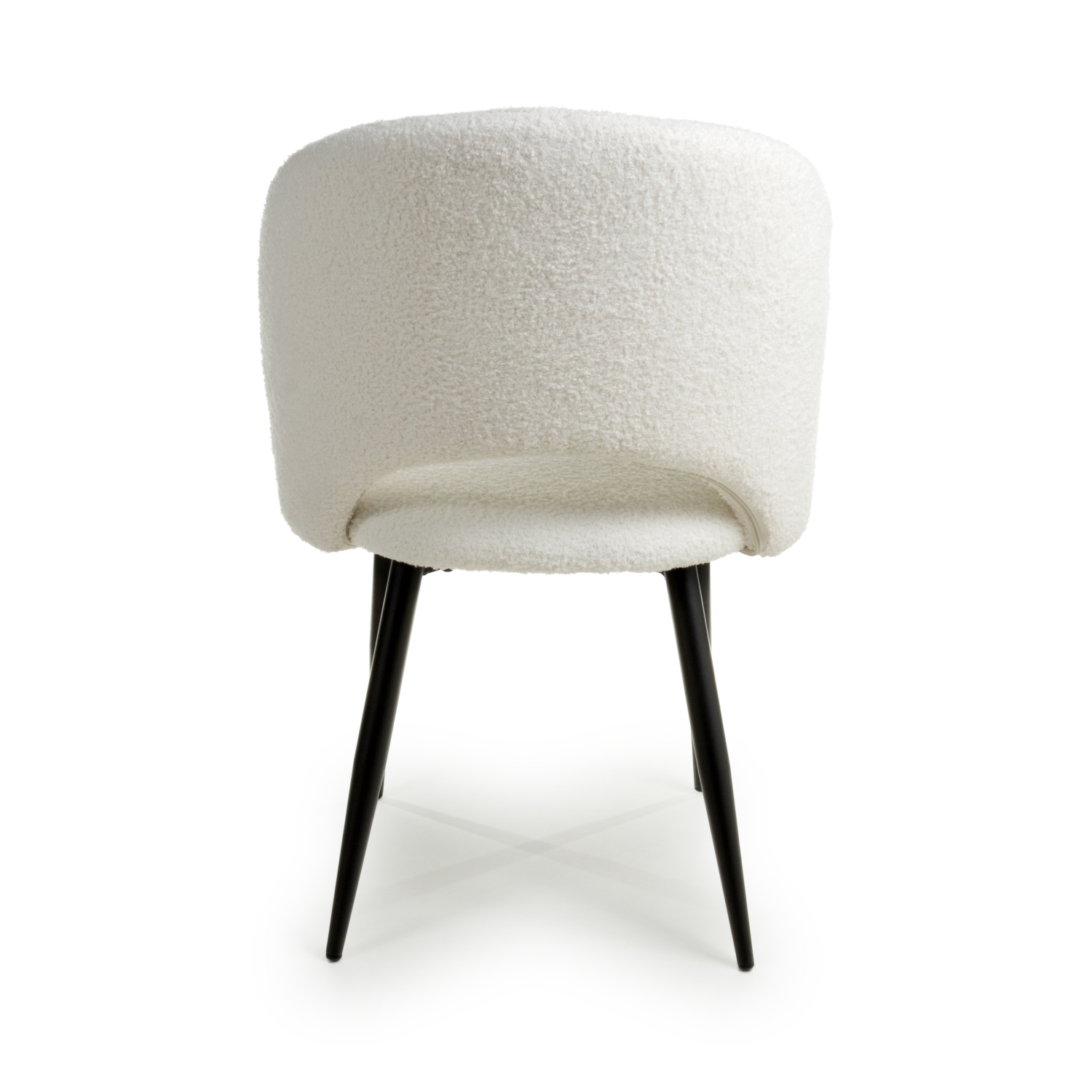Atlanta Boucle White Dining Chair