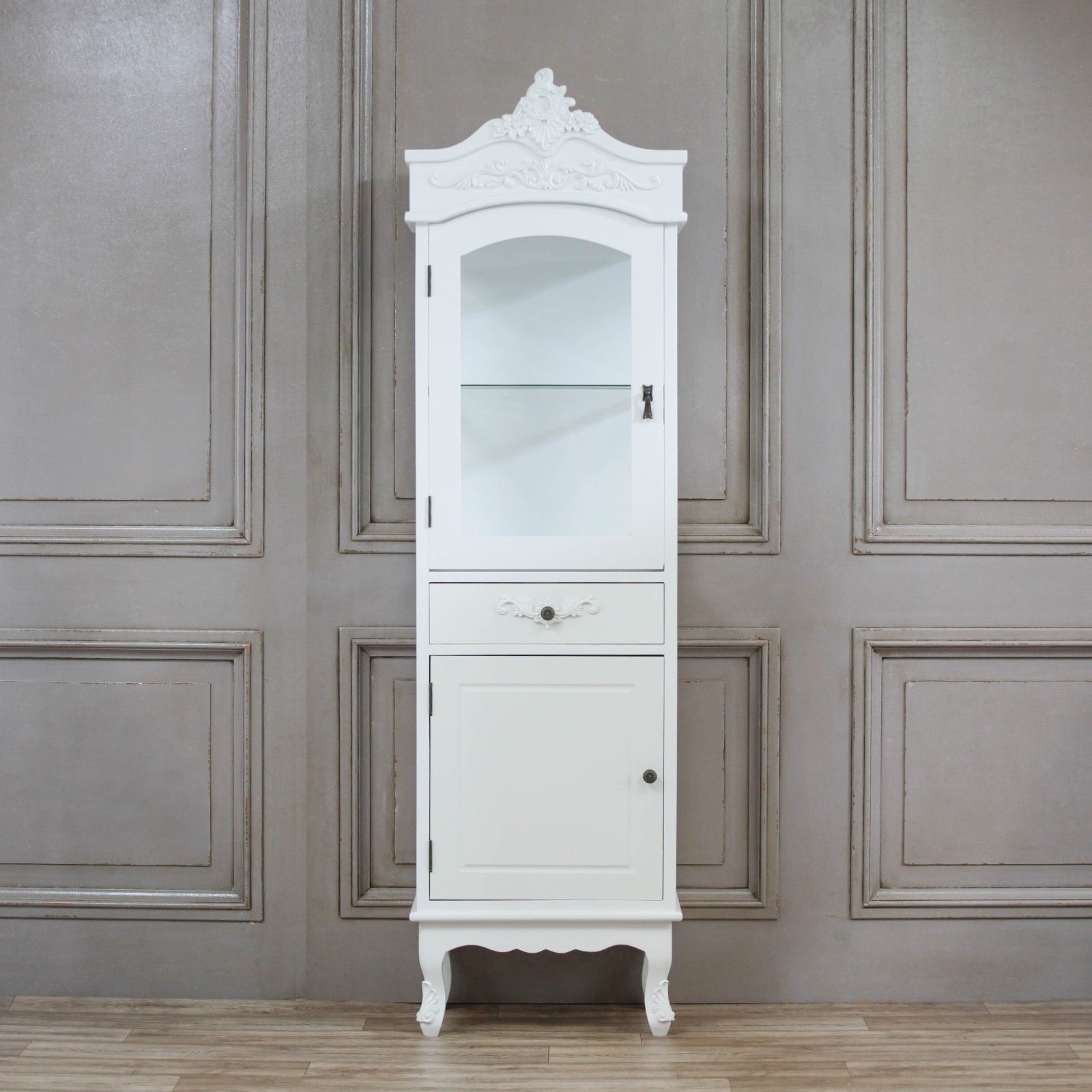 French White Display Cabinet