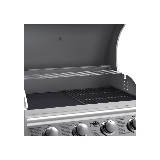 Texas All Star Outdoor Kitchen Modular – 4 Burner Gas BBQ Grill – Stainless Steel